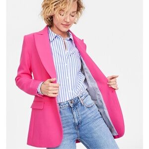 On 34th Hot Pink Boyfriend Blazer